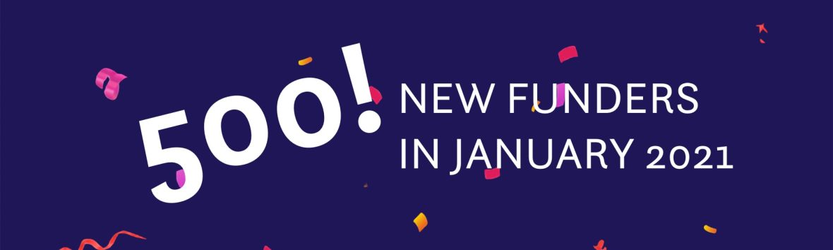 Blog 500 New Funders Jan 2021